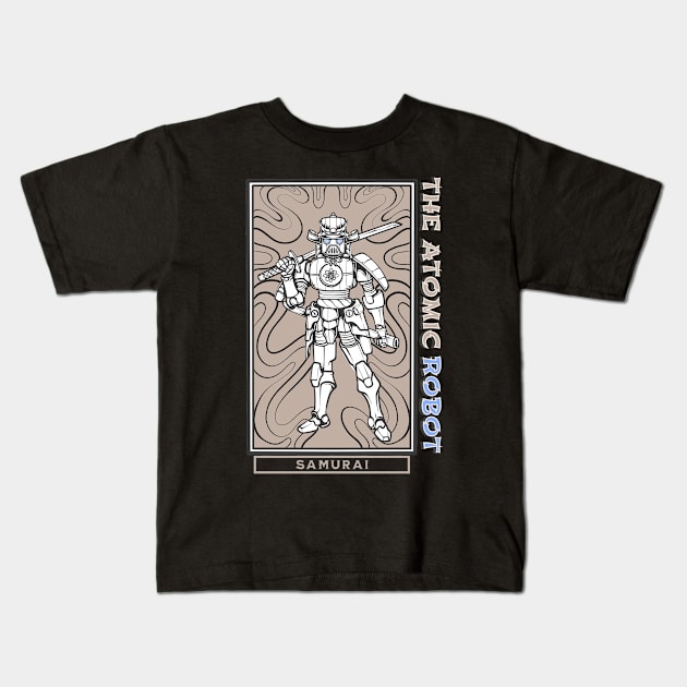 The Atomic Samurai Robot Kids T-Shirt by The Atomic Robot